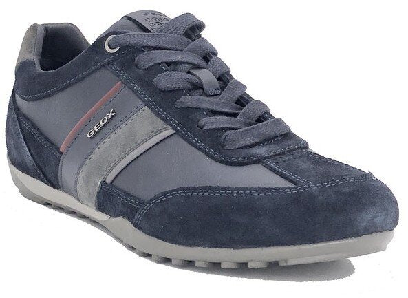 GEOX sneakers uomo U WELLS C navy-dark burgundy