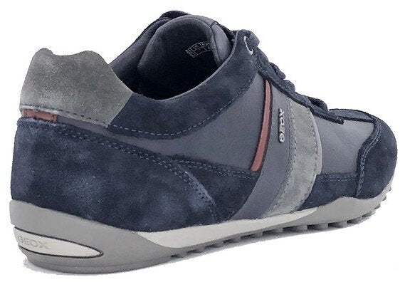 GEOX sneakers uomo U WELLS C navy-dark burgundy