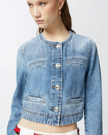 Pinko DURBAN GIUBBINO DENIM BLUE RIO 25 da donna