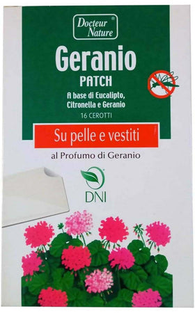 Geranio Patch 16 Cerotti Insettorepellente A Base Di Eucalipto Citronella E Geranio Docteur Nature Industrie Srl