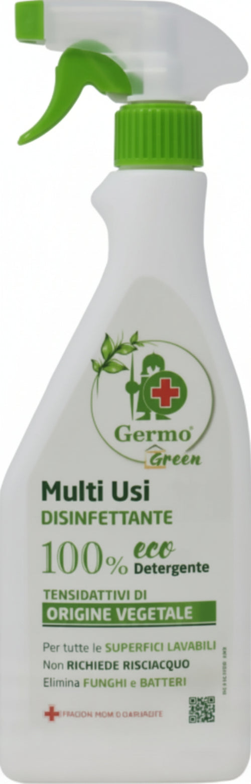 Germo Green Disinfettante Multiusi Con Tensioattivi Di Origine Vegetale Casa e cucina/Detergenti e prodotti per la pulizia/Detergenti per la casa/Detergenti multiuso Salute e Prevenzione - Barletta, Commerciovirtuoso.it