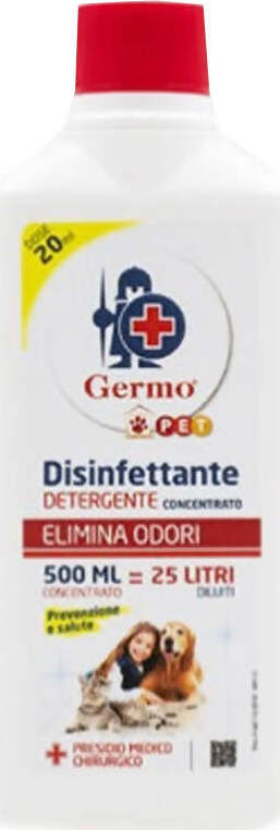 Germo Pet Detergente Concentrato per Superfici E Oggetti Detergente per Ambienti Domestici Elimina Odori Animali Azione Detergente Prodotti per animali domestici/Cani/Lettiere e accessori/Antiodori e smacchiatori Salute e Prevenzione - Barletta, Commerciovirtuoso.it