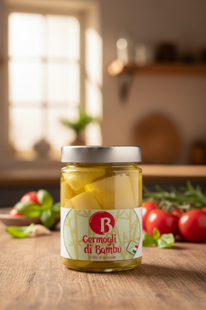 Germogli Di Bambù Sottolio BIO Barattolo 200 Gr Prodotto Bambu Bio 100% Made in Italy