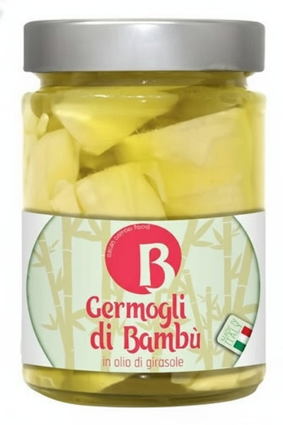 Germogli Di Bambù Sottolio BIO Barattolo 200 Gr Prodotto Bambu Bio 100% Made in Italy