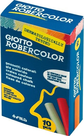 Gessetti Robercolor - lunghezza 80mm con diametro 10mm - colorati - Giotto - Scatola 10 gessetti tondi [multipack] 10 pezzi Giochi e giocattoli/Attività creative/Accessori per disegnare e colorare/Gessetti Eurocartuccia - Pavullo, Commerciovirtuoso.it