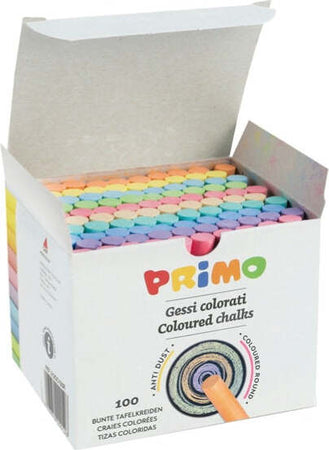Gessetti tondi - D 9x80 mm - colorati - Primo - Scatola 100 gessetti tondi Giochi e giocattoli/Attività creative/Accessori per disegnare e colorare/Gessetti Eurocartuccia - Pavullo, Commerciovirtuoso.it