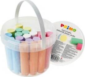 Gessi Jumbo - D 18 x 80 mm - colori assortiti - Primo - secchiello 22 pezzi Giochi e giocattoli/Attività creative/Accessori per disegnare e colorare/Gessetti Eurocartuccia - Pavullo, Commerciovirtuoso.it