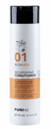 Balsamo Nutriente Puring Richness Conditioner – Con Avocado e Bambù, Idratante Riparatore Capelli Secchi, Morbidi e Setosi