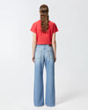 Pinko WANDA WIDE LEG DENIM SOFT TOUCH 25 da donna