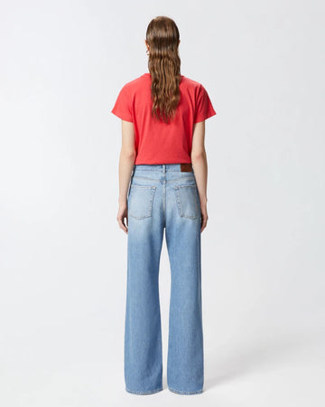 Pinko WANDA WIDE LEG DENIM SOFT TOUCH 25 da donna