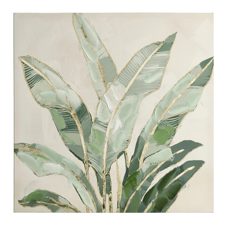 Quadro crown con stampa su tela con finiture fatte a mano