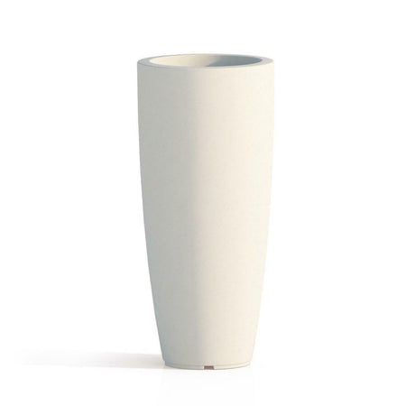 Vaso Cromia Stilo rotondo e alto tinta unita per esterno ed interno "Made in Italy"