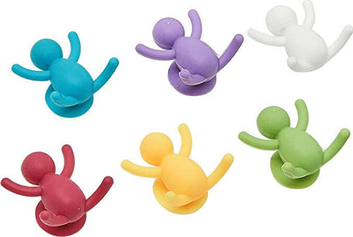 Ghidini Set segna bicchieri in silicone con ventosa Casa e cucina/Utensili da cucina/Accessori vino e bar/Segnabicchieri Scontolo.net - Potenza, Commerciovirtuoso.it
