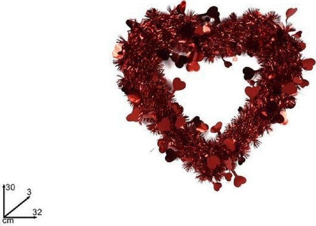 Ghirlanda A Forma Di Cuore Rosso Con Cuoricini Decorazione San Valentino M18-50 Casa, arredamento e bricolage > Prodotti per Feste > San Valentino Trade Shop italia - Napoli, Commerciovirtuoso.it