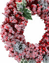 Ghirlanda di bacche rosse innevate retro porta natalizio ø 34 cm Casa e cucina/Decorazioni per interni/Addobbi e decorazioni per ricorrenze/Decorazioni natalizie/Orpelli e festoni MagiediNatale.it - Altamura, Commerciovirtuoso.it