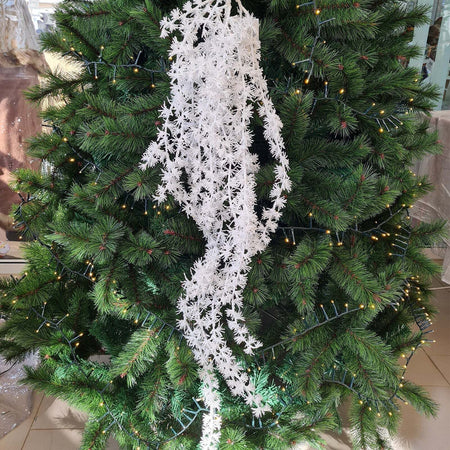 Ghirlanda di natale Cedro pendente Bianco decorazione natalizia h 92 cm Casa e cucina/Decorazioni per interni/Addobbi e decorazioni per ricorrenze/Decorazioni natalizie/Orpelli e festoni MagiediNatale.it - Altamura, Commerciovirtuoso.it