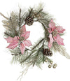 Ghirlanda di natale corona natalizia Annabel Poinsettia con fiori rosa e pigne Casa e cucina/Decorazioni per interni/Addobbi e decorazioni per ricorrenze/Decorazioni natalizie/Orpelli e festoni MagiediNatale.it - Altamura, Commerciovirtuoso.it