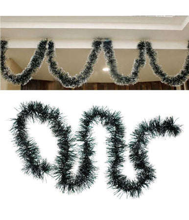 Ghirlanda Natalizia 2 Mt Filo Verde E Bianco Decorazioni Addobbi Di Natale