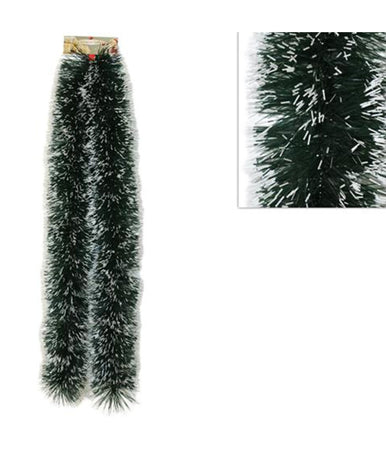 Ghirlanda Natalizia 2 Mt Filo Verde E Bianco Decorazioni Addobbi Di Natale