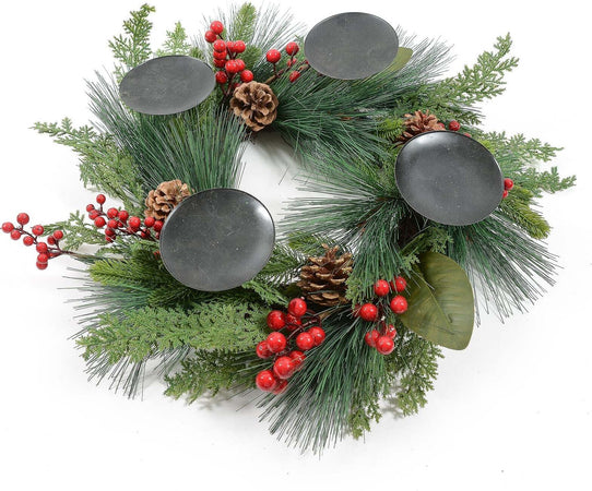 Ghirlanda Natalizia centrotavola con bacche Ø 60 cm Arredamento per Tavola ed Interni Casa e cucina/Decorazioni per interni/Addobbi e decorazioni per ricorrenze/Decorazioni natalizie/Orpelli e festoni MagiediNatale.it - Altamura, Commerciovirtuoso.it