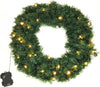 Ghirlanda natalizia con Luci luminose, a batteria, con timer, appendibile Casa e cucina/Decorazioni per interni/Addobbi e decorazioni per ricorrenze/Decorazioni natalizie/Orpelli e festoni MagiediNatale.it - Altamura, Commerciovirtuoso.it