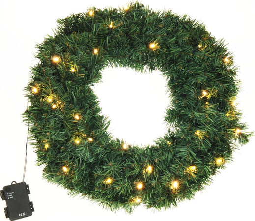 Ghirlanda natalizia con Luci luminose, a batteria, con timer, appendibile Casa e cucina/Decorazioni per interni/Addobbi e decorazioni per ricorrenze/Decorazioni natalizie/Orpelli e festoni MagiediNatale.it - Altamura, Commerciovirtuoso.it