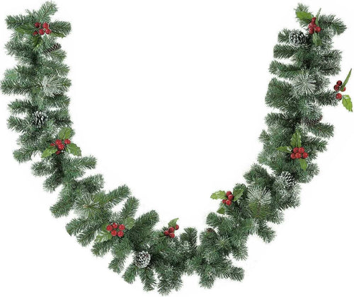 Ghirlanda natalizia con pigne e bacche, boa 270 cm festone per decorazione realistica Casa e cucina/Decorazioni per interni/Addobbi e decorazioni per ricorrenze/Decorazioni natalizie/Orpelli e festoni MagiediNatale.it - Altamura, Commerciovirtuoso.it