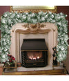 Ghirlanda Natalizia Innevata Albero Natale Decorazioni Natalizie 270cm 200 Punte
