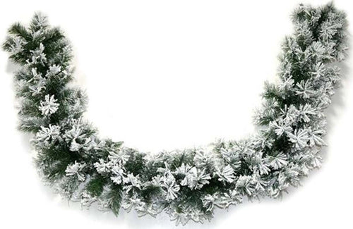 Ghirlanda natalizia innevata festone per decorazione realistica 200 cm Casa e cucina/Decorazioni per interni/Addobbi e decorazioni per ricorrenze/Decorazioni natalizie/Orpelli e festoni MagiediNatale.it - Altamura, Commerciovirtuoso.it