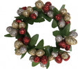 Ghirlanda Natalizia porta candela con glitter da Arredamento Ø 7 cm per Tavola ed Interni Casa e cucina/Decorazioni per interni/Candele e portacandele/Candele/Candele a colonna MagiediNatale.it - Altamura, Commerciovirtuoso.it