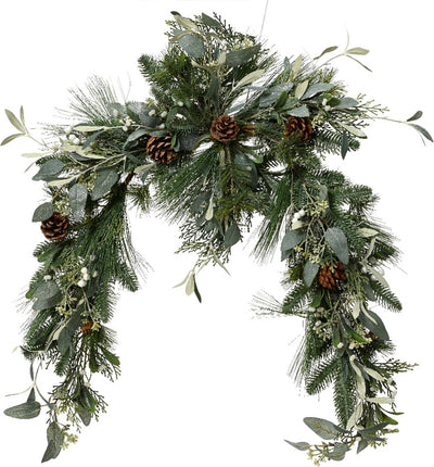 Ghirlanda natalizia verde con pigne , decorazione per interno, da 120 cm Casa e cucina/Decorazioni per interni/Addobbi e decorazioni per ricorrenze/Decorazioni natalizie/Ghirlande e corone MagiediNatale.it - Altamura, Commerciovirtuoso.it