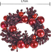 Ghirlanda per candela con bacche rosse decorazione natalizia in plastica ⌀ 7 cm Casa e cucina/Decorazioni per interni/Addobbi e decorazioni per ricorrenze/Decorazioni natalizie/Orpelli e festoni MagiediNatale.it - Altamura, Commerciovirtuoso.it