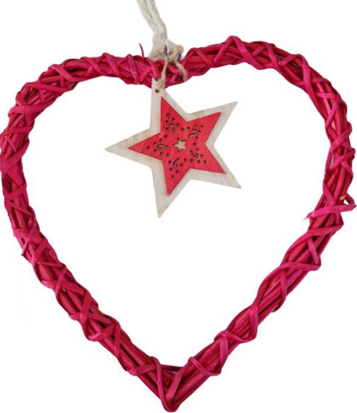 Ghirlanda retro porta natalizio intreccio naturale Rosso con pendaglio Ø 25 cm Casa e cucina/Decorazioni per interni/Addobbi e decorazioni per ricorrenze/Decorazioni natalizie/Orpelli e festoni MagiediNatale.it - Altamura, Commerciovirtuoso.it