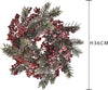 Ghirlanda tonda con bacche e brina corona natalizia Rosso e Verde, dietro porta da 36 cm Casa e cucina/Decorazioni per interni/Addobbi e decorazioni per ricorrenze/Decorazioni natalizie/Orpelli e festoni MagiediNatale.it - Altamura, Commerciovirtuoso.it