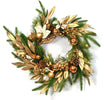 Ghirlanda tonda corona dietro porta con bacche e pigne Oro PE effetto Real Touch Ø 50 cm Casa e cucina/Decorazioni per interni/Addobbi e decorazioni per ricorrenze/Decorazioni natalizie/Orpelli e festoni MagiediNatale.it - Altamura, Commerciovirtuoso.it