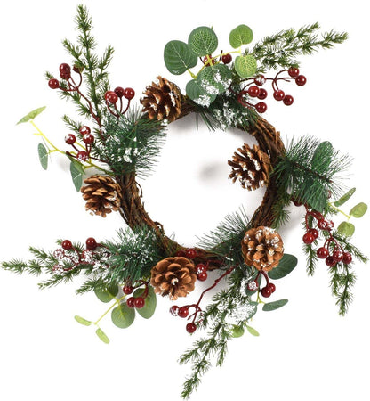 Ghirlanda tonda corona dietro porta con pigne e bacche Ø 45 cm Casa e cucina/Decorazioni per interni/Addobbi e decorazioni per ricorrenze/Decorazioni natalizie/Orpelli e festoni MagiediNatale.it - Altamura, Commerciovirtuoso.it