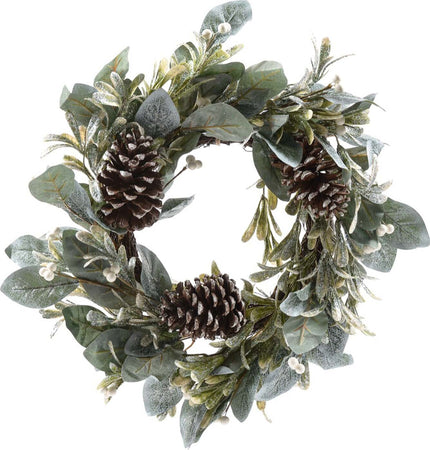 Ghirlanda tonda corona dietro porta con pigne e bacche Ø 60 cm Casa e cucina/Decorazioni per interni/Addobbi e decorazioni per ricorrenze/Decorazioni natalizie/Orpelli e festoni MagiediNatale.it - Altamura, Commerciovirtuoso.it