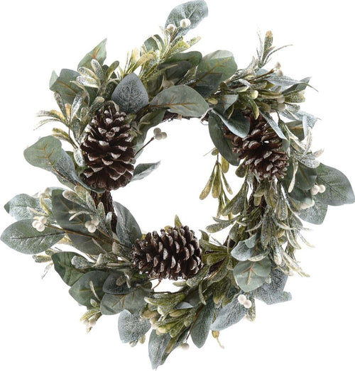 Ghirlanda tonda corona dietro porta con pigne e bacche Ø 60 cm Casa e cucina/Decorazioni per interni/Addobbi e decorazioni per ricorrenze/Decorazioni natalizie/Orpelli e festoni MagiediNatale.it - Altamura, Commerciovirtuoso.it