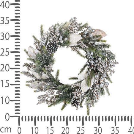 Ghirlanda tonda corona dietro porta innevato con pigne e bacche ø 36 cm Casa e cucina/Decorazioni per interni/Addobbi e decorazioni per ricorrenze/Decorazioni natalizie/Orpelli e festoni MagiediNatale.it - Altamura, Commerciovirtuoso.it