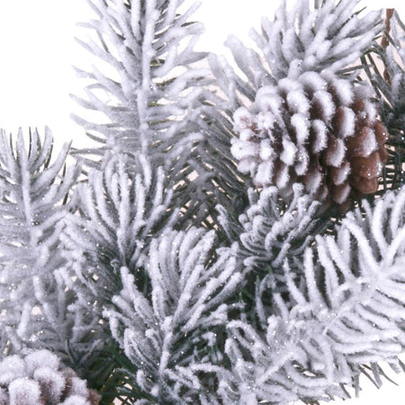 Ghirlanda tonda corona dietro porta innevato con pigne in PE effetto real touch Casa e cucina/Decorazioni per interni/Addobbi e decorazioni per ricorrenze/Decorazioni natalizie/Orpelli e festoni MagiediNatale.it - Altamura, Commerciovirtuoso.it