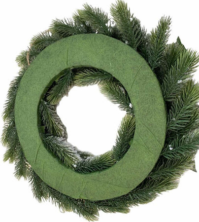 Ghirlanda tonda corona dietro porta innevato in PE effetto Real Touch Ø 35 cm﻿ Casa e cucina/Decorazioni per interni/Addobbi e decorazioni per ricorrenze/Decorazioni natalizie/Orpelli e festoni MagiediNatale.it - Altamura, Commerciovirtuoso.it