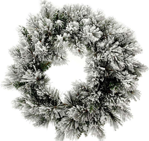 Ghirlanda tonda corona dietro porta innevato in PP effetto Aghi di Pino Ø 50 cm﻿ Casa e cucina/Decorazioni per interni/Addobbi e decorazioni per ricorrenze/Decorazioni natalizie/Orpelli e festoni MagiediNatale.it - Altamura, Commerciovirtuoso.it
