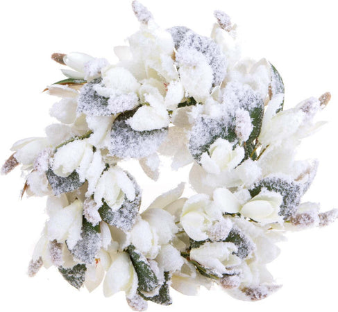 Ghirlanda tonda Magnolia Innevata Bianco corona natalizia, dietro porta da 36 cm Casa e cucina/Decorazioni per interni/Addobbi e decorazioni per ricorrenze/Decorazioni natalizie/Orpelli e festoni MagiediNatale.it - Altamura, Commerciovirtuoso.it