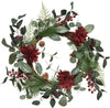 Ghirlanda tonda natalizia con fiori color Rosso, dietro porta da 40 cm Casa e cucina/Decorazioni per interni/Addobbi e decorazioni per ricorrenze/Decorazioni natalizie/Orpelli e festoni MagiediNatale.it - Altamura, Commerciovirtuoso.it
