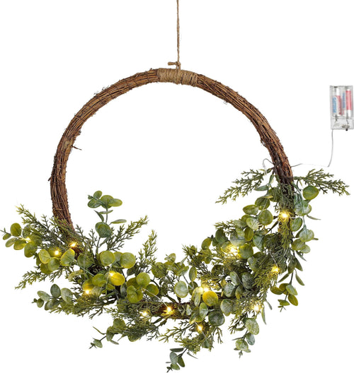 Ghirlanda-verde-con-led-15L-Tips-49-a-batterie-per-decorazioni-natalizie