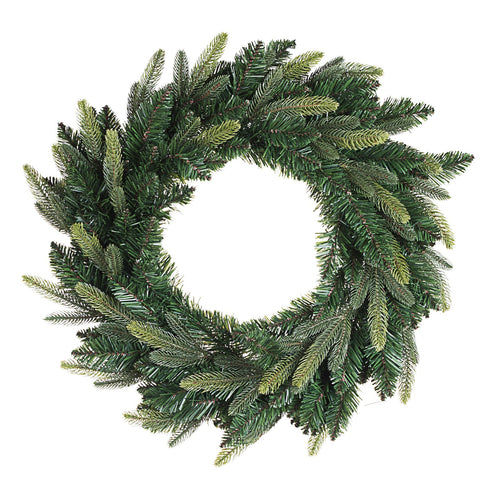Ghirlanda tonda natalizia Falcade color Verde dietro porta decorazione Natalizia