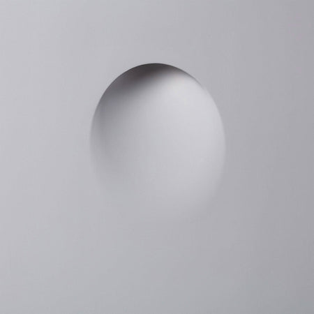 *STOCK* Portafaretto In Gesso Ceramico ad incasso GHOST 250x210x50mm foro 10cm 40W GU10 IP20