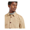 BARBOUR giacca barbour washed overshirt - washed stone da uomo