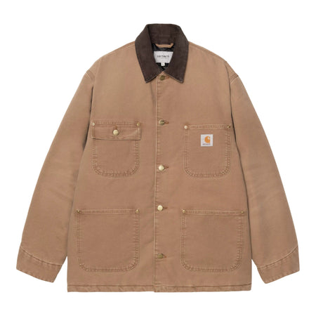 CARHARTT WIP giacca carhartt og chore coat - hamilton brown / tobacco stone da uomo