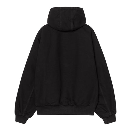 CARHARTT WIP giacca carhartt wip 5o years anniversary og active jacket canvas - black / usa red rinsed da uomo
